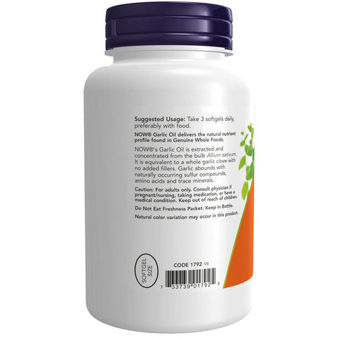 Now Foods, Garlic Oil, 1500 mg, 250 Sgels