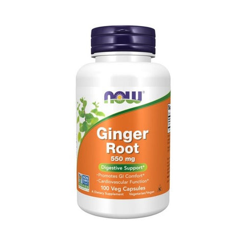 Now Foods, Ginger Root, 550 mg, 100 Caps