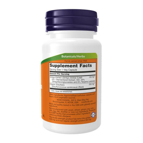 Now Foods, Ginkgo Biloba, 120 mg, 50 Vcaps
