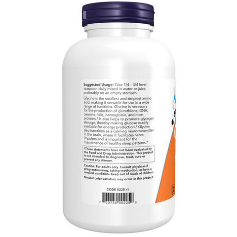 Now Foods, Glycine Powder, 1 Lb.