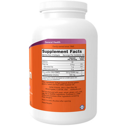 Now Foods, Lecithin, 1200 mg, 400 Sgels