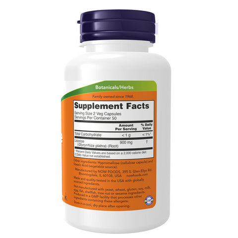 Now Foods, Licorice Root, 450 mg, 100 Caps