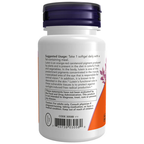 Now Foods, Lutein, 10 mg, 60 Sgels