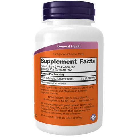 Now Foods, M.S.M, 1000 mg, 120 Caps