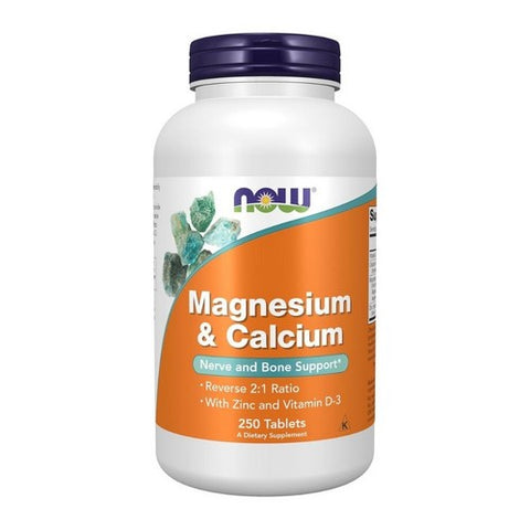 Now Foods, Magnesium & Calcium, 250 Tabs