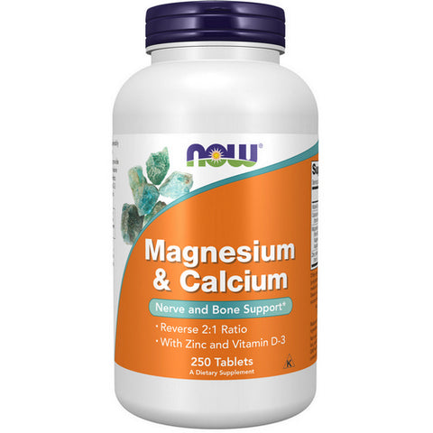 Now Foods, Magnesium & Calcium, 250 Tabs