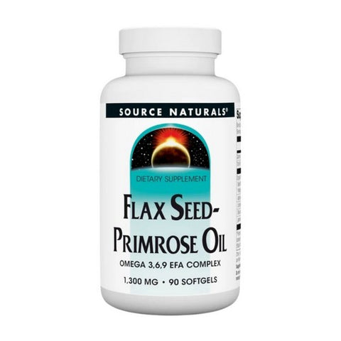 Source Naturals, Flaxseed-Primrose Oil, 1300 mg, 90 Softgels