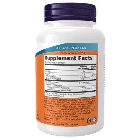 Now Foods, Molecularly Distilled Omega-3, 90 Sgels