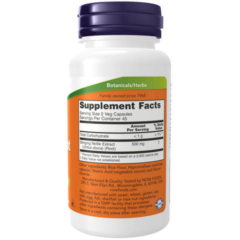 Now Foods, Stinging  Nettle Root Extract, 250 mg, 90 Veg Caps