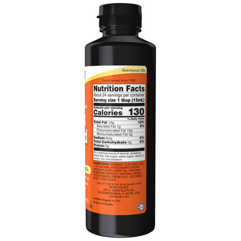 Now Foods, Organic Flax Seed Oil, 12 OZ