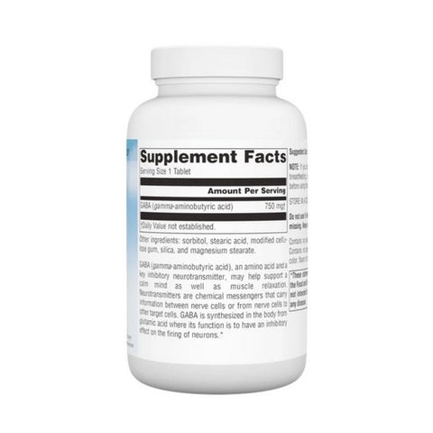 Source Naturals, Gaba, 750 mg, 90 Tabs