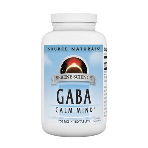 Source Naturals, Gaba, 750 mg, 180 Tabs