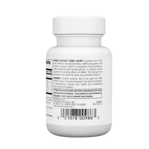 Source Naturals, GABA Calm, Orange flavor, 30 Tabs