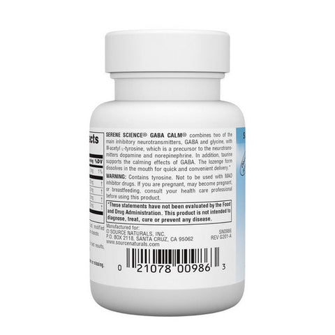 Source Naturals, GABA Calm, Orange flavor, 30 Tabs