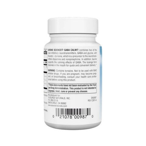 Source Naturals, GABA Calm, 60 Tabs