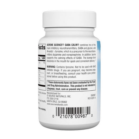 Source Naturals, GABA Calm, 60 Tabs