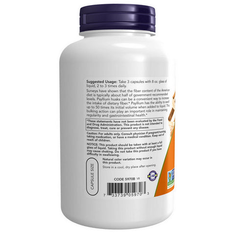 Now Foods, Psyllium Husk, 500 mg, 200 Caps