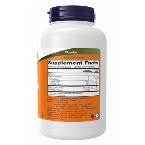 Now Foods, Psyllium Husk, 700 Mg, 180 Veg Caps