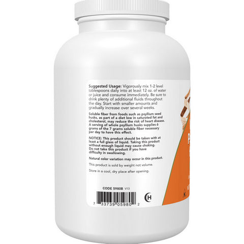 Now Foods, Psyllium Husk Whole, 12 Oz