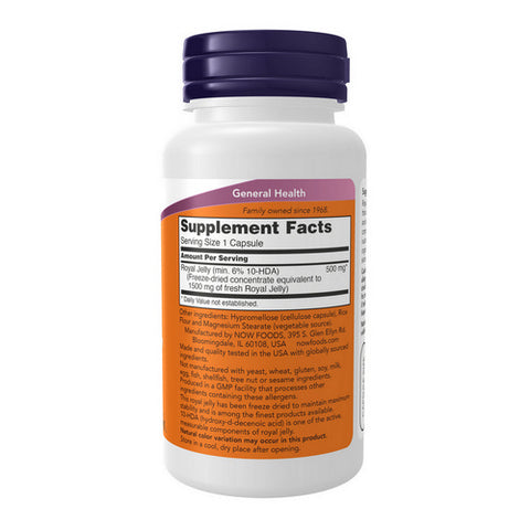 Now Foods, Royal Jelly, 1500 mg, 60 Caps