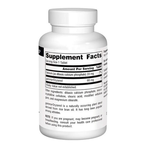Source Naturals, Gamma Oryzanol, 60 MG, 200 Tabs