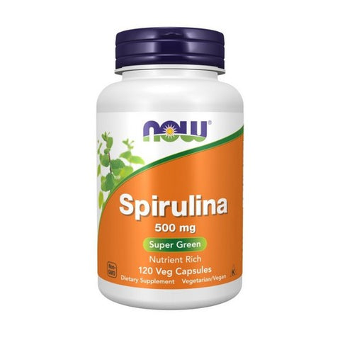 Now Foods, Natural Spirulina, 500 mg, 120 Vcaps