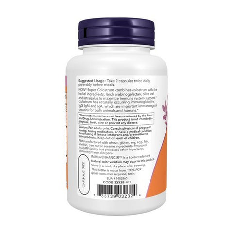 Now Foods, Super Colostrum, 500 mg, 90 Veg Caps