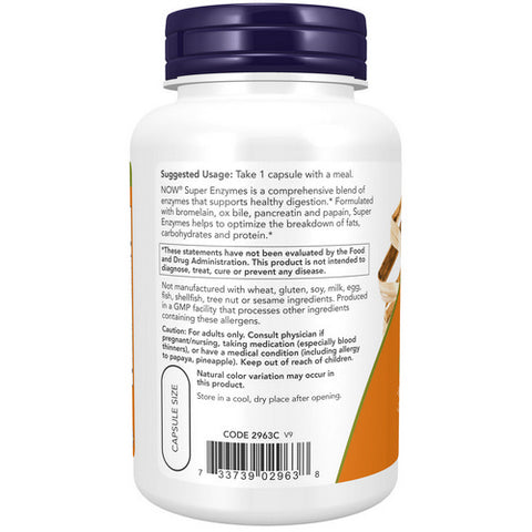 Now Foods, Super Enzymes, 90 Caps