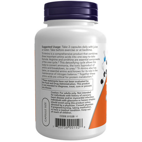 Now Foods, Tri-Amino, 120 Caps