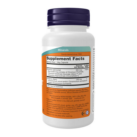 Now Foods, Tri-Chromium, 500 mcg, 90 Veg Caps