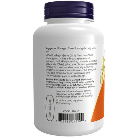Now Foods, Wheat Germ Oil, 100 Softgels