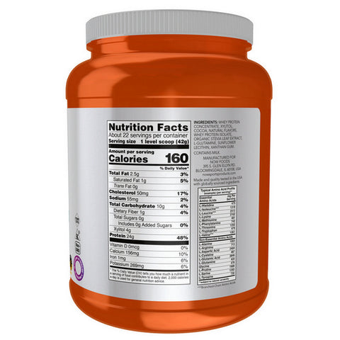 Now Foods, Whey Protein, Dutch Chocolate, 2 lbs