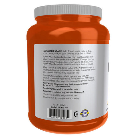 Now Foods, Whey Protein Isolate, 1.8 lb
