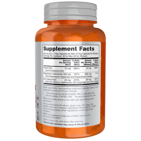 Now Foods, ZMA Capsules, 800 mg, 90 Veg Caps