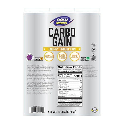 Now Foods, Carbo Gain, 12lb