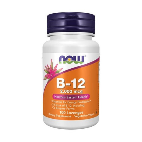 Now Foods, B-12, 2000 mcg, 100 Lozenges