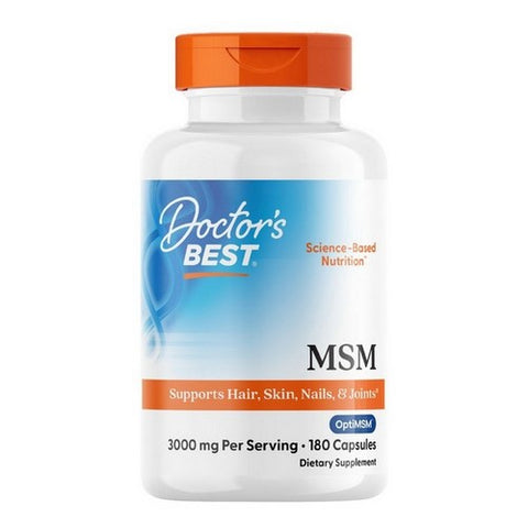 Doctors Best, MSM with OptiMSM, 1000 Mg, 180 Caps