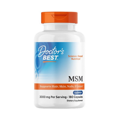 Doctors Best, MSM with OptiMSM, 1000 Mg, 180 Caps