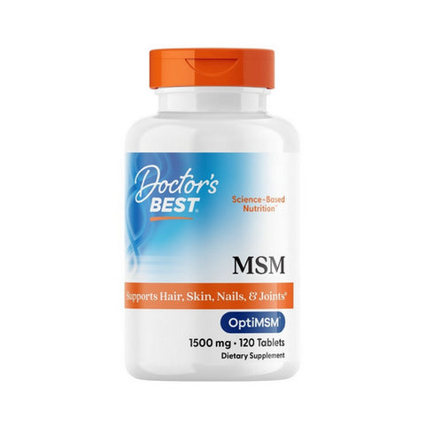 Doctors Best, MSM with OptiMSM, 1500 mg, 120 Tabs