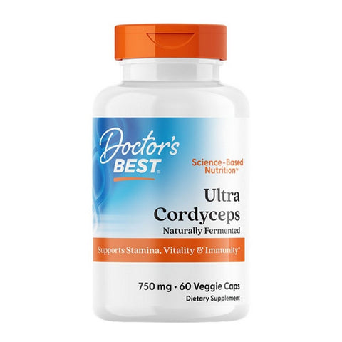 Doctors Best, Ultra Cordyceps, 750 Mg, 60 Veggie Caps