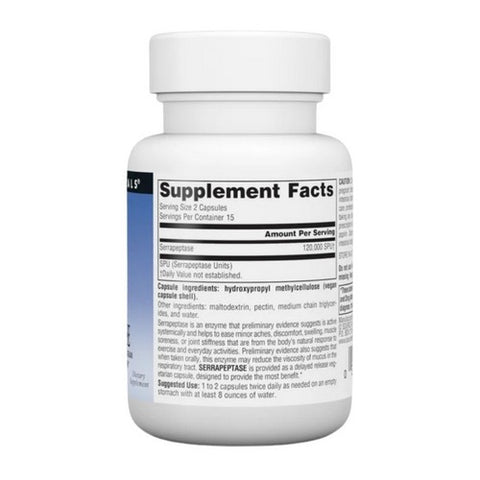 Source Naturals, Serrapeptase, 500 mg, 30 Vegicaps