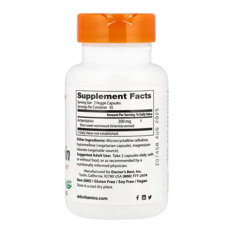 Doctors Best, Artemisinin, 100 mg, 90 Veggie Caps