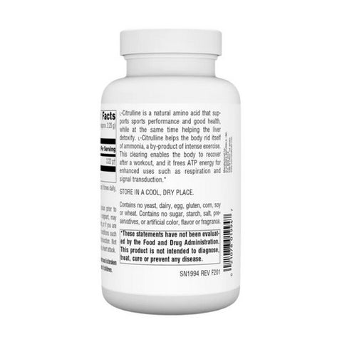 Source Naturals, L-Citrulline, 500 mg, Powder 3.53oz