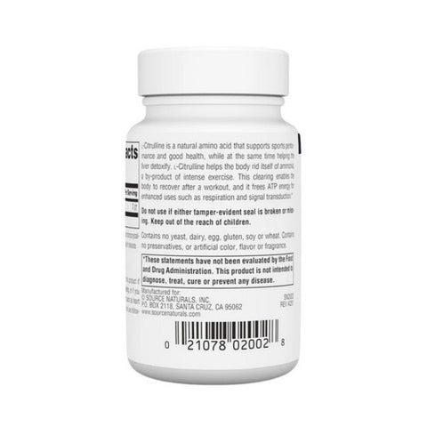 Source Naturals, L-Citrulline, 1000 mg, 30 Tabs