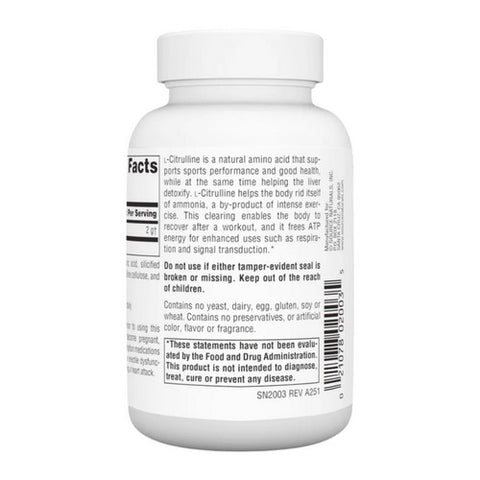 Source Naturals, L-Citrulline, 1000 mg, 60 Tabs