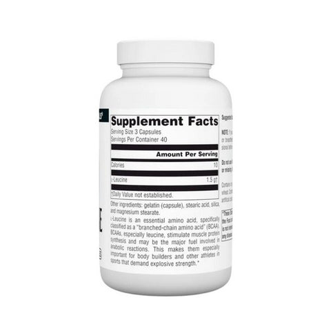 Source Naturals, L-Leucine, Caps 120 Tabs