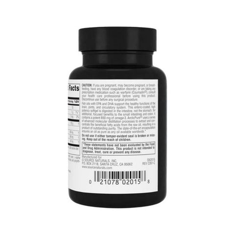 Source Naturals, ArcticPure Omega-3, 1125 mg, 30 Softgels