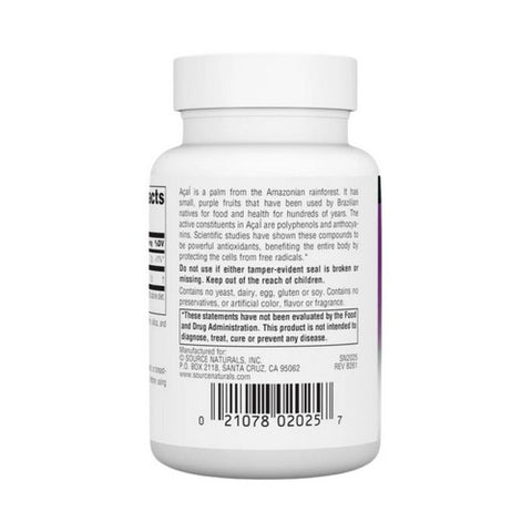 Source Naturals, Acai Extract, 60 Caps