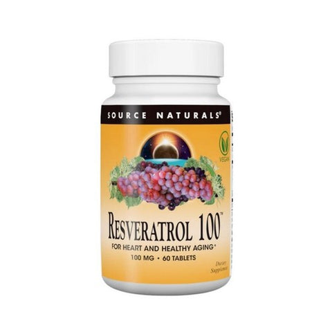 Source Naturals, Resveratrol, 100 mg, 60 Tabs