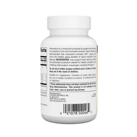 Source Naturals, Resveratrol, 80 mg, 60 Tabs